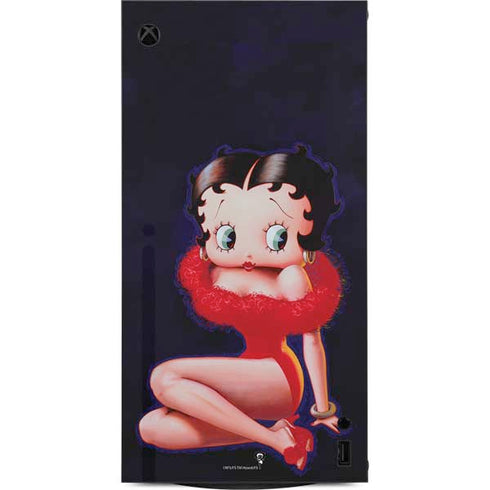 Betty Boop Red Dress XBox Series X Digital Edition Console Skin